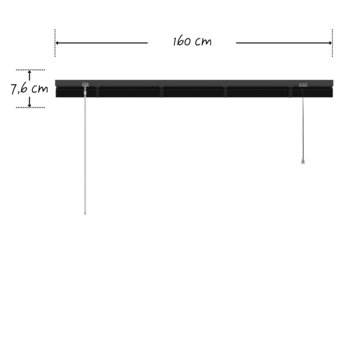 KARWEI aluminium jaloezie 25 mm matzwart (kleurnr. 320) 160x250 cm (bxh)