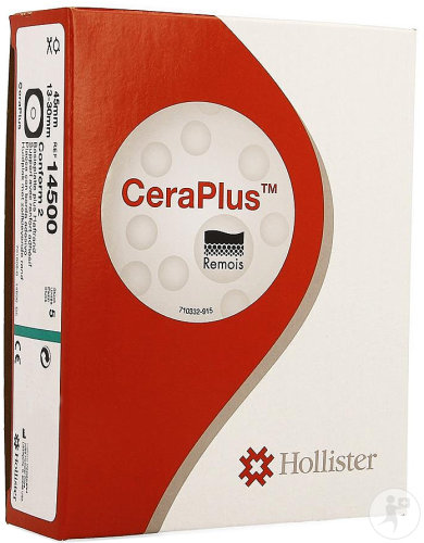 Hollister CeraPlus Protection Cutanée Plat 13-30mm Anneau 45 5 Pièces (14500)