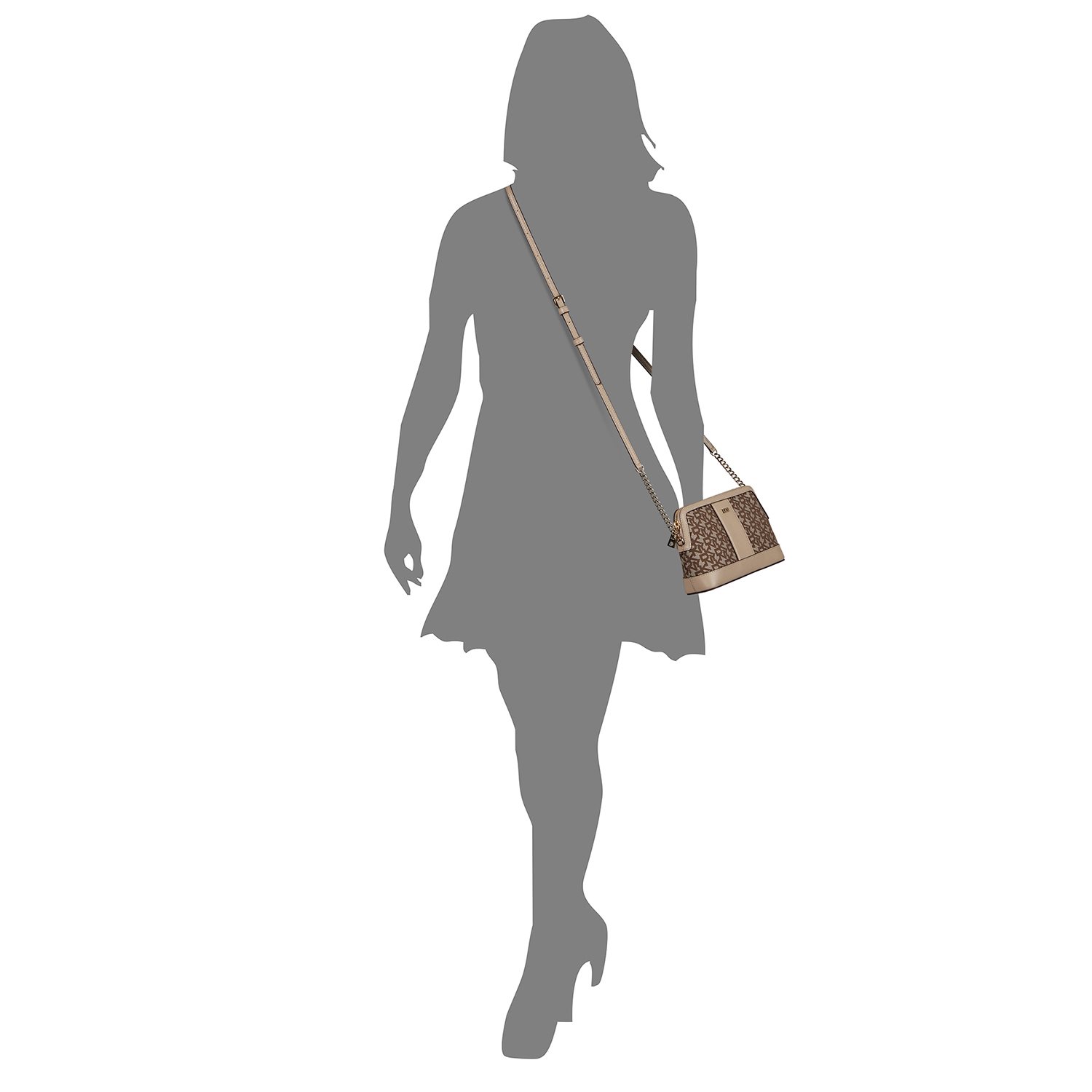 DKNY Bryant Dome Crossbody chino/lt khaki
