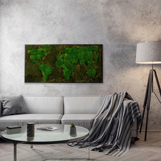 Bönninghoff Bild mit Rahmen »Moos« 1 Stk. tlg. jedes Bild ein Unikat, BxH: 120x60 cm