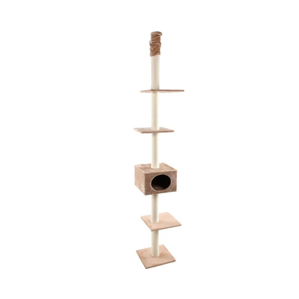 Arbre à chat beige du sol au plafond 2,48 à 2,63 mètre