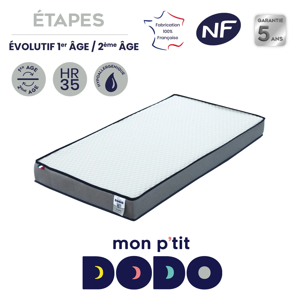 Matelas bébé Etapes évolutif - stature enfant