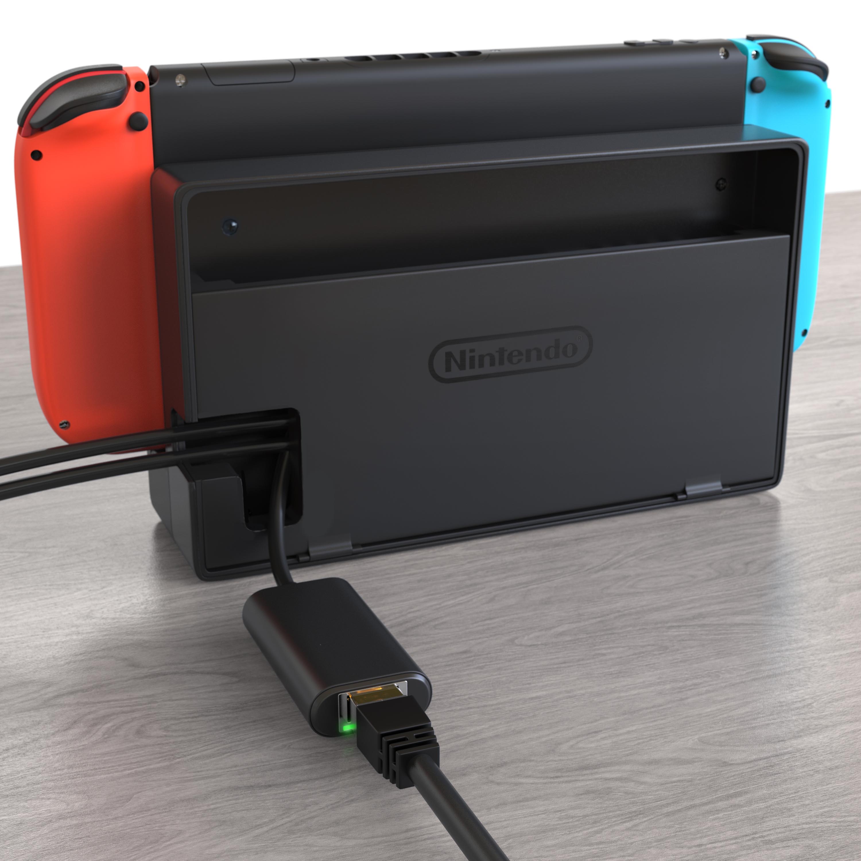 Primewire Netzwerk-Adapter, USB 3.0 auf RJ45 Buchse Netzwerkadapter kompatibel zu Nintendo Switch, 12 cm