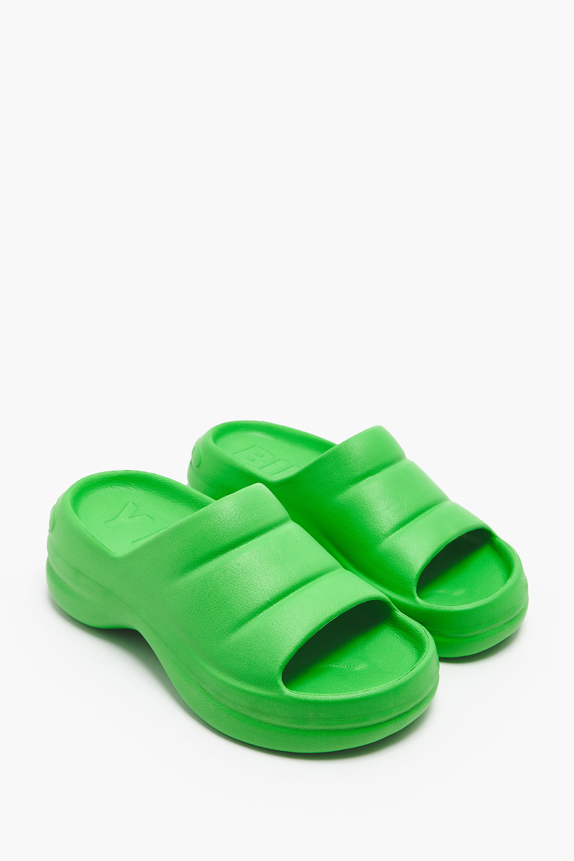 Chinelo plataforma verde