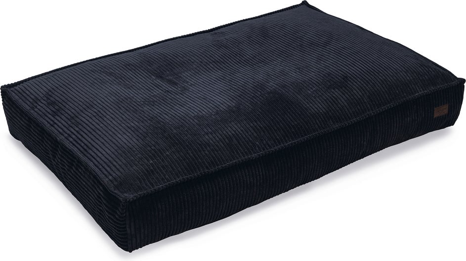 Designed by Lotte hondenkussen Ribbed antraciet 120 x 80 x 15 cm