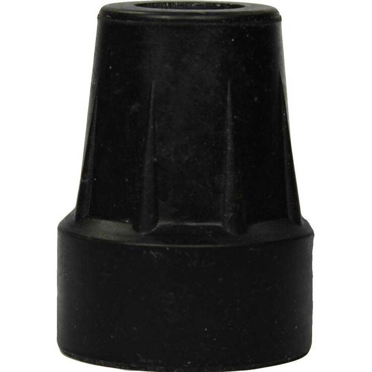 Krückenkapsel 18 / 19mm schwarz Stahleinl.Unter.St., 1 St