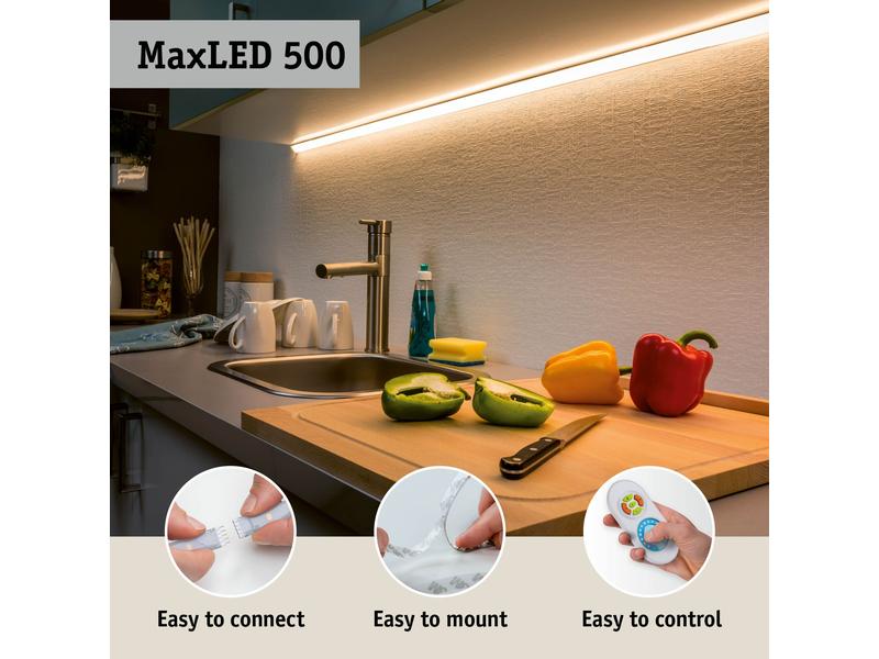 Paulmann MaxLED 500 LED Strip Full-Line COB Edge 90° 0m 0.3W 833 lm/m 800LEDs/m 2700K