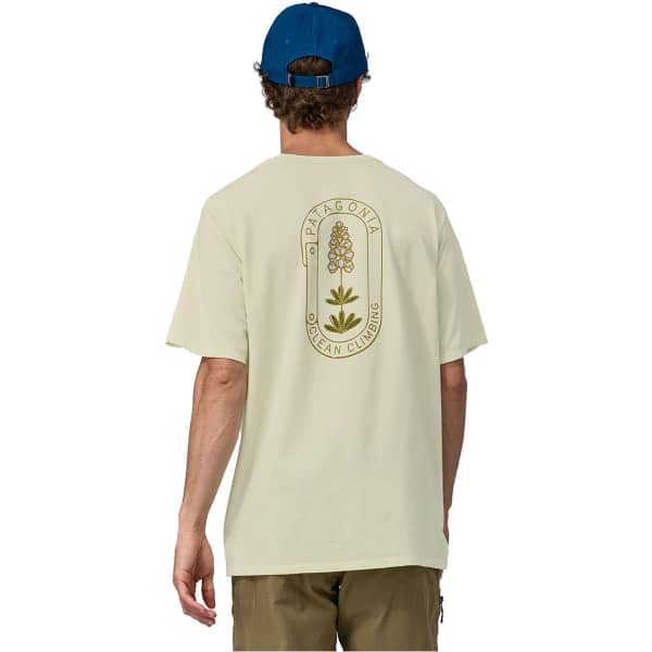 T-shirt PATAGONIA M'S CLEAN CLIMB TRADE RESPONSIBILI-TEE CLEAN CLIMB BLOOM/BIRCH WHITE