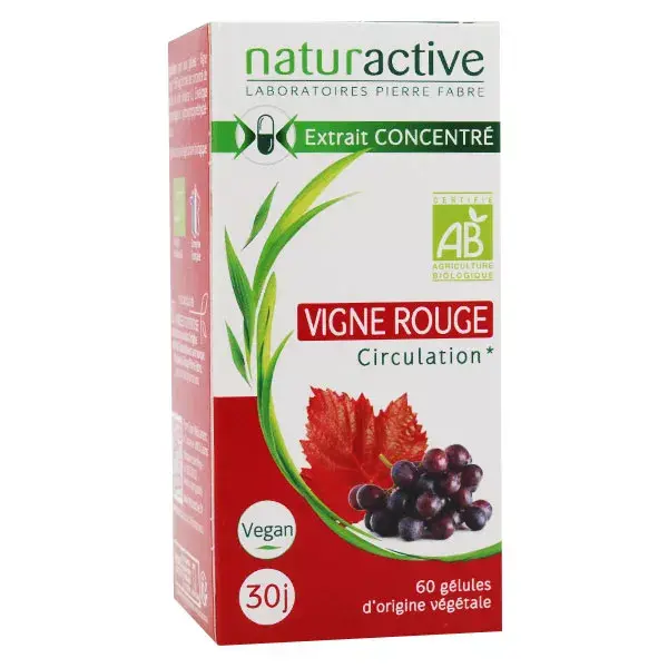 Naturaactive Videira Vermelha Orgânica - 60 cápsulas vegetais