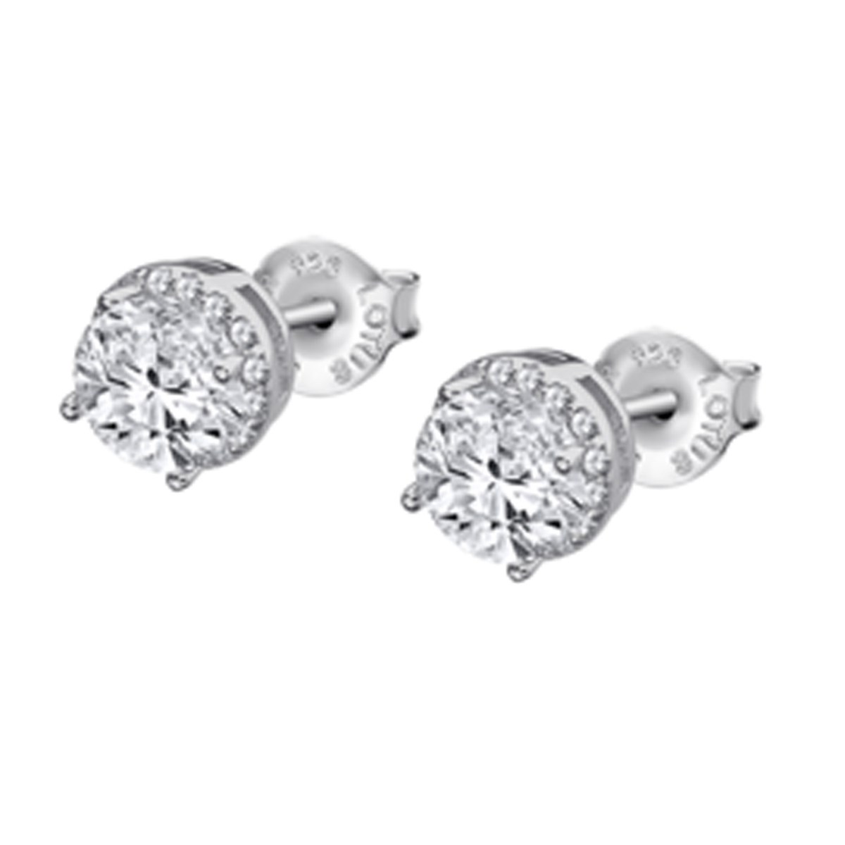 Boucles d'oreilles Lotus en argent oxyde