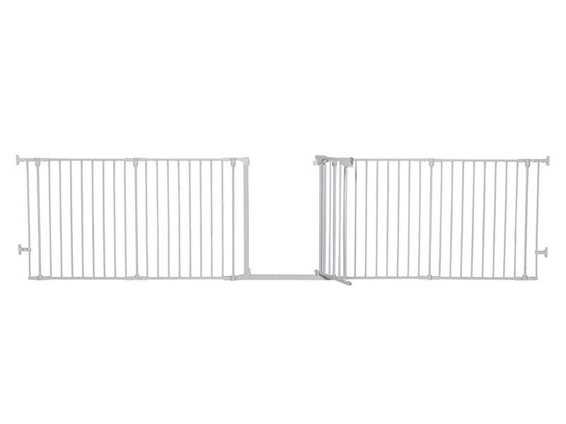 DREAMBABY Absperrgitter Newport Weiss 85.5 cm - 200 cm Barriere/Schutzgitter zum Anschrauben