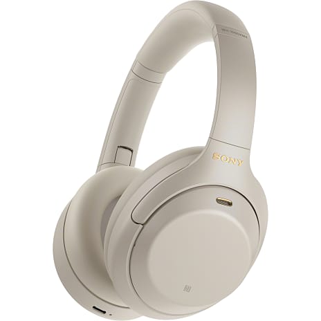Sony WH-1000XM4 Premium trådløse støjreducerende hovedtelefoner - sølv