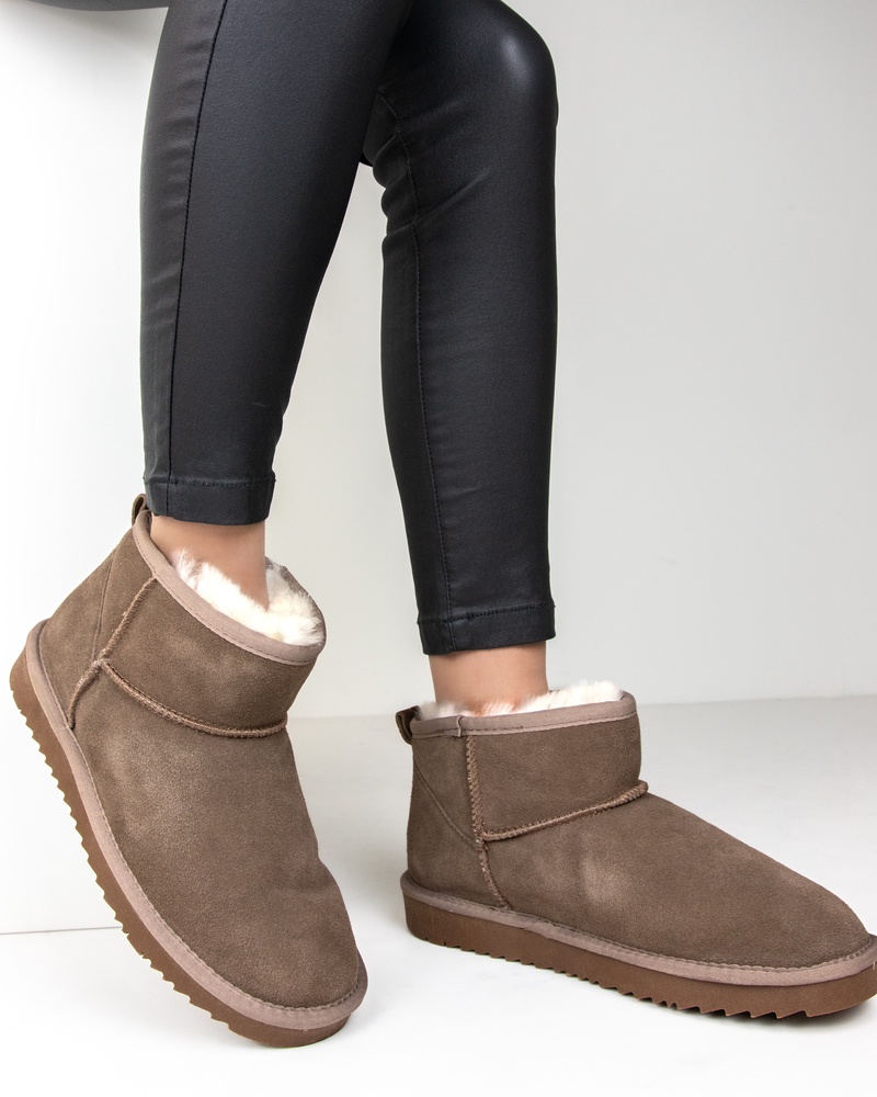 PS Poelman Gevoerde boots  - bruin