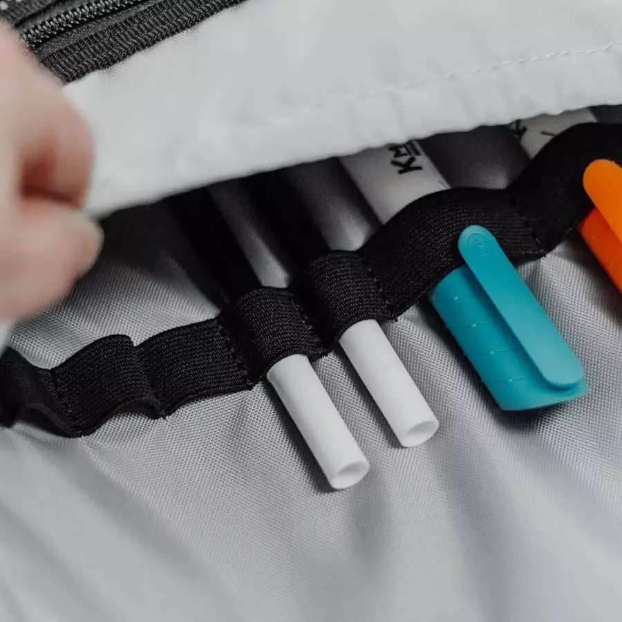 Anna und Oskar Faire Wickeltasche Friedchen aus recyceltem Material Hellgrau
