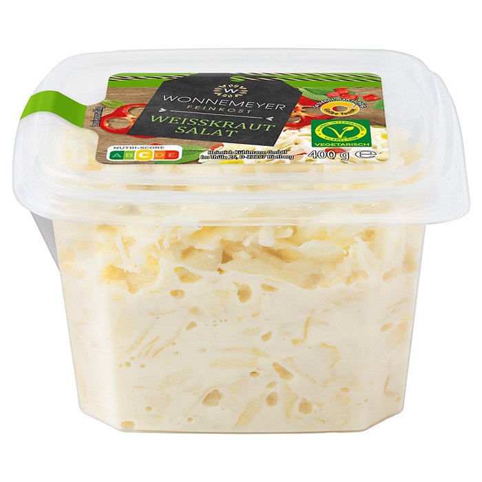 WONNEMEYER Feinkostsalat 400 g, Krautsalat mit Sahne