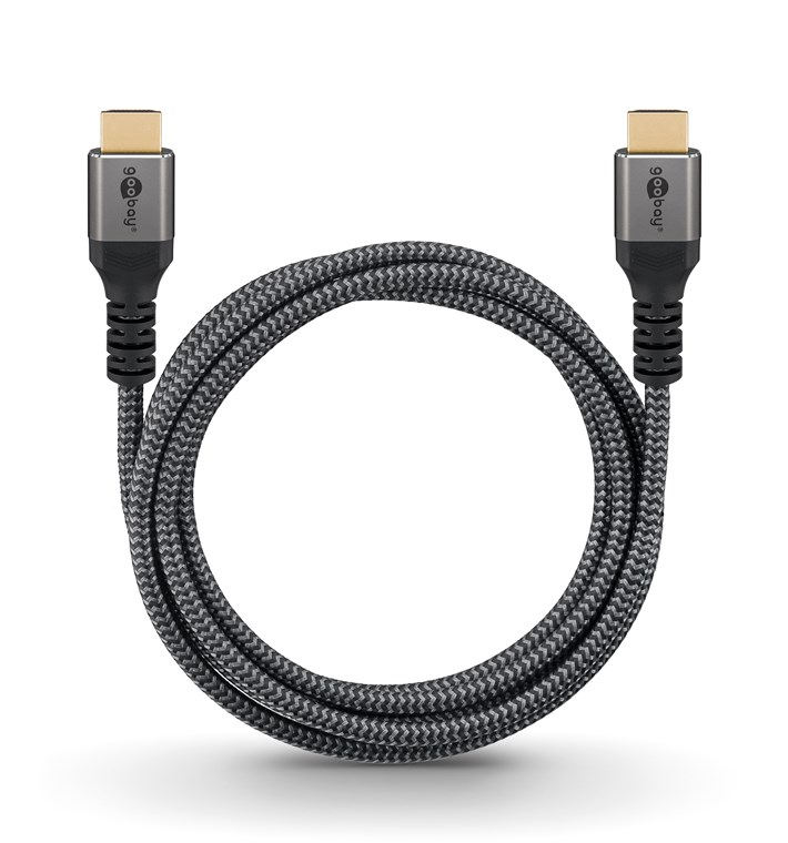 (1m) Ultra Highspeed (8K@60Hz) HDMI 2.1 Kabel Ethernet Audio / Video Verbindungskabel (65260) - Grau