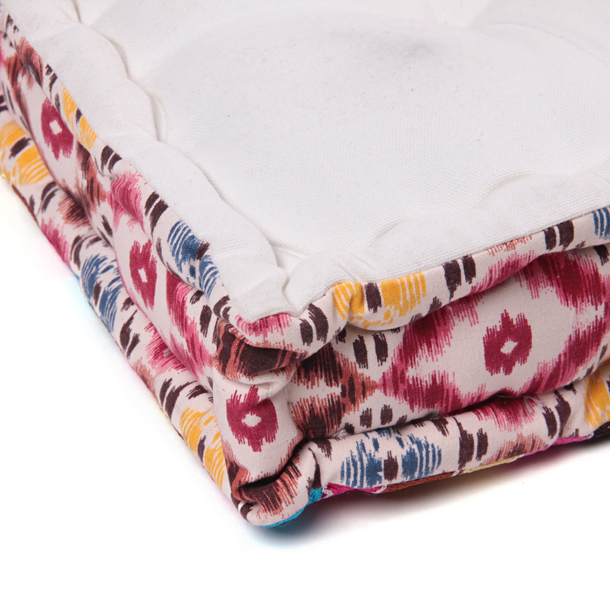 Sitzkissen 'Patchwork', multicolor, L 45 cm, B 45 cm, H 10 cm von fischer's lagerhaus