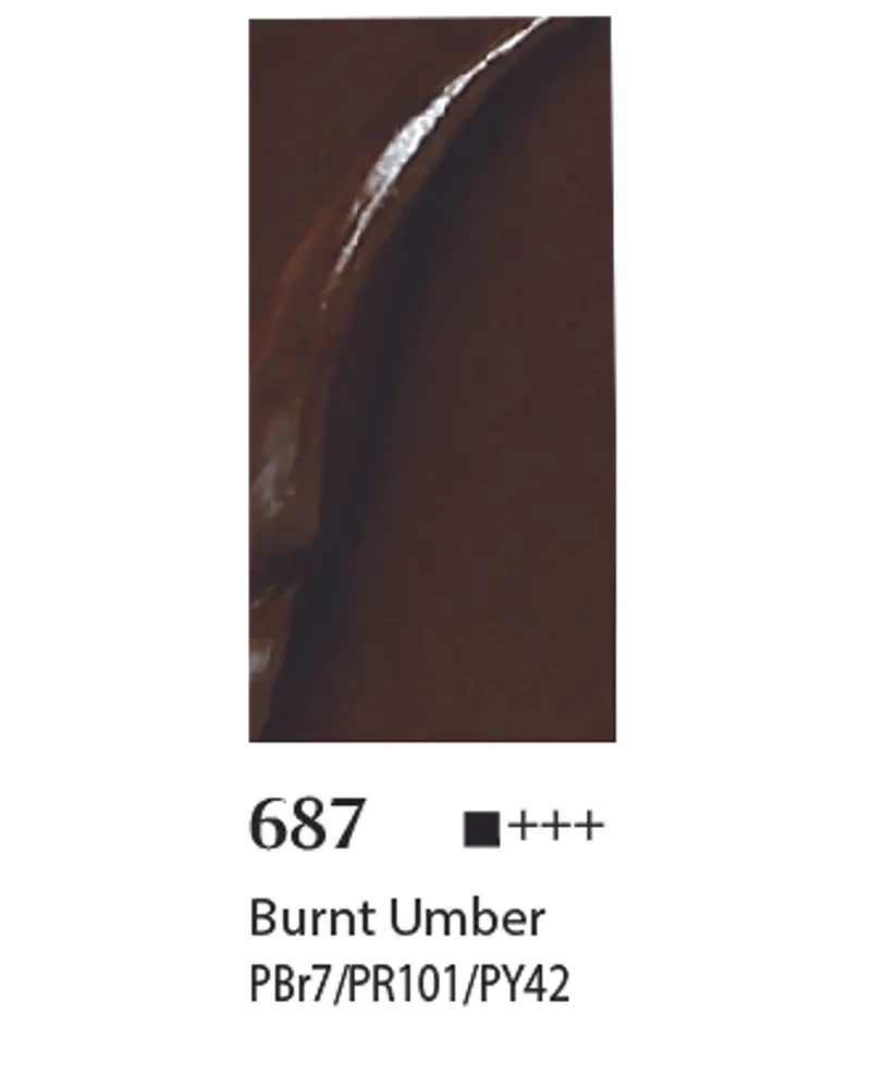 Belluno Akrylfarve 100 ml Burnt umber