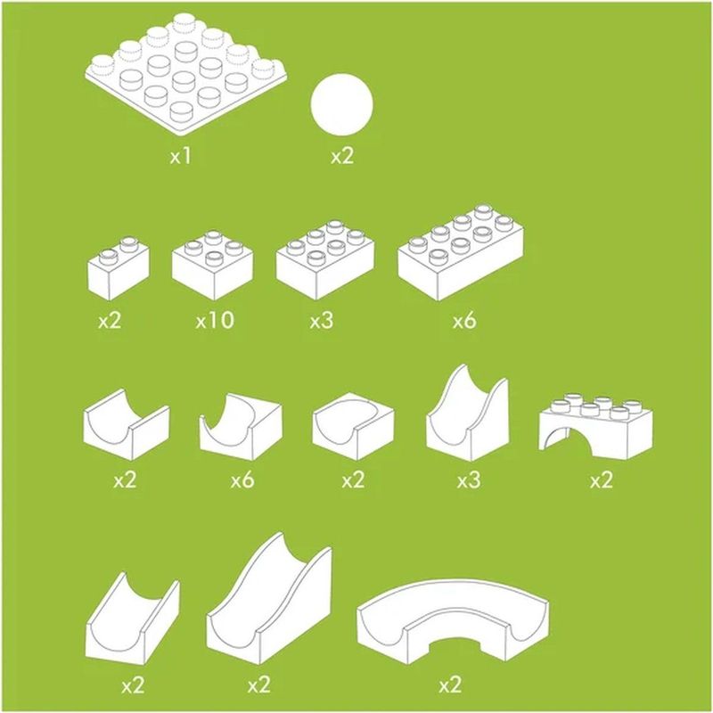 Hubelino - Miniset - Knikkerbaan - Kunststof