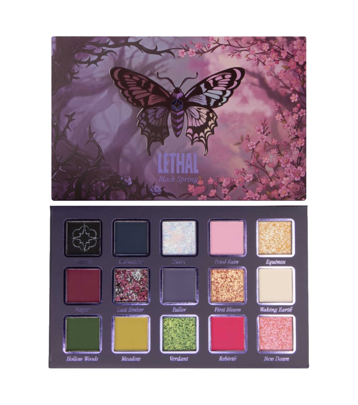 Lethal Cosmetics - *Black Spring* - Paleta de Sombras