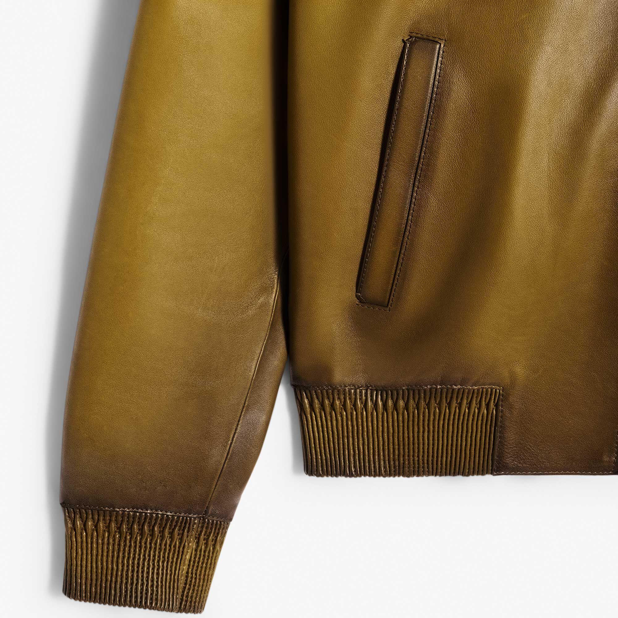 Hoodie En Cuir Patine