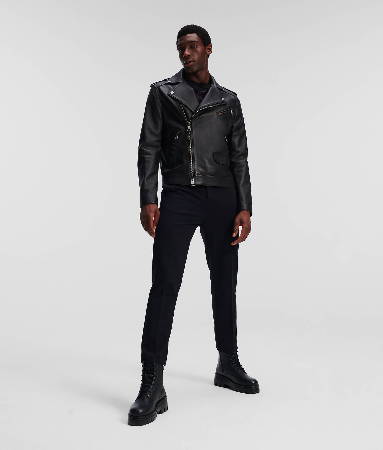 VESTE DE MOTARD EN CUIR