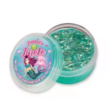 Lutz Mauder Zauberknete Springknete mit Glitzer Knete 50g, 1 Stück, 3-fach sortiert