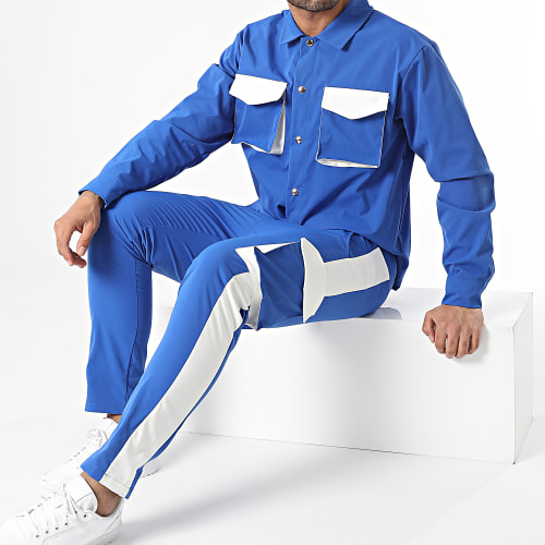 Ensemble Veste Et Pantalon Cargo Bleu Roi