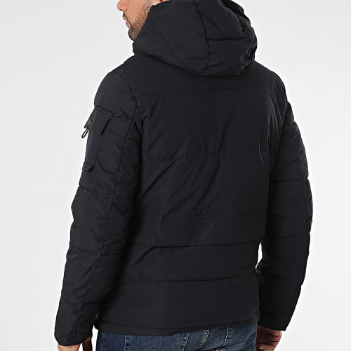 Parka Capuche Bleu Marine
