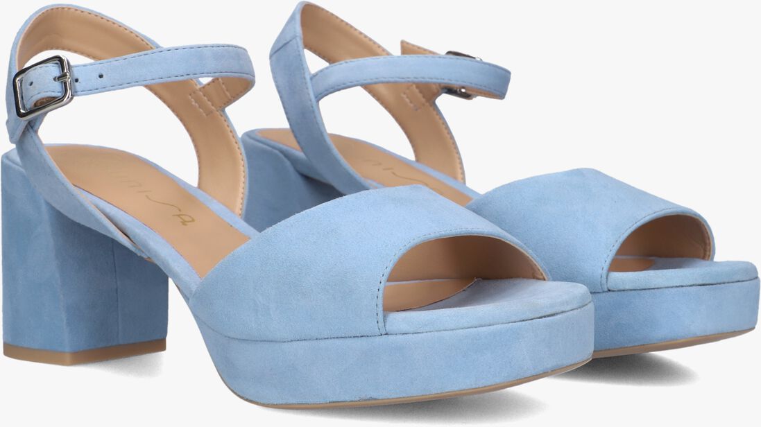 blauwe unisa sandalen met hak ney