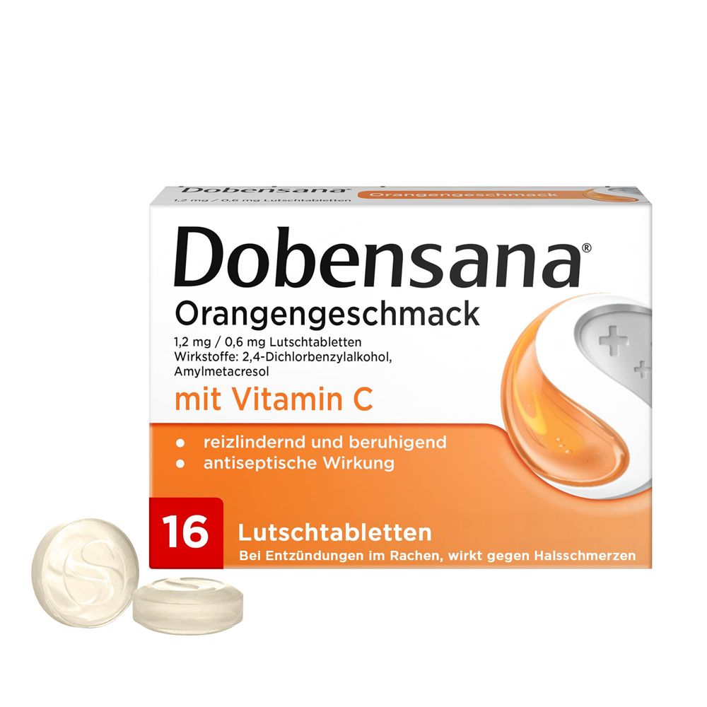 Dobensana® Orangengeschmack Lutschtabletten mit Vitamin C