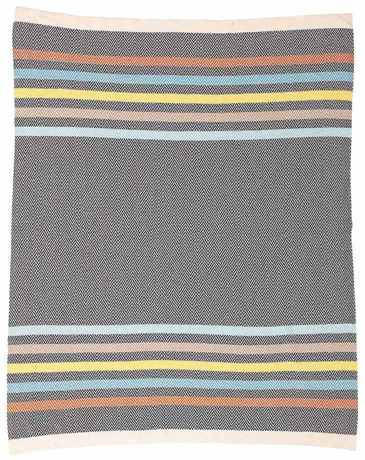 Kuscheldecke KAIDU (100x80) in grau/bunt