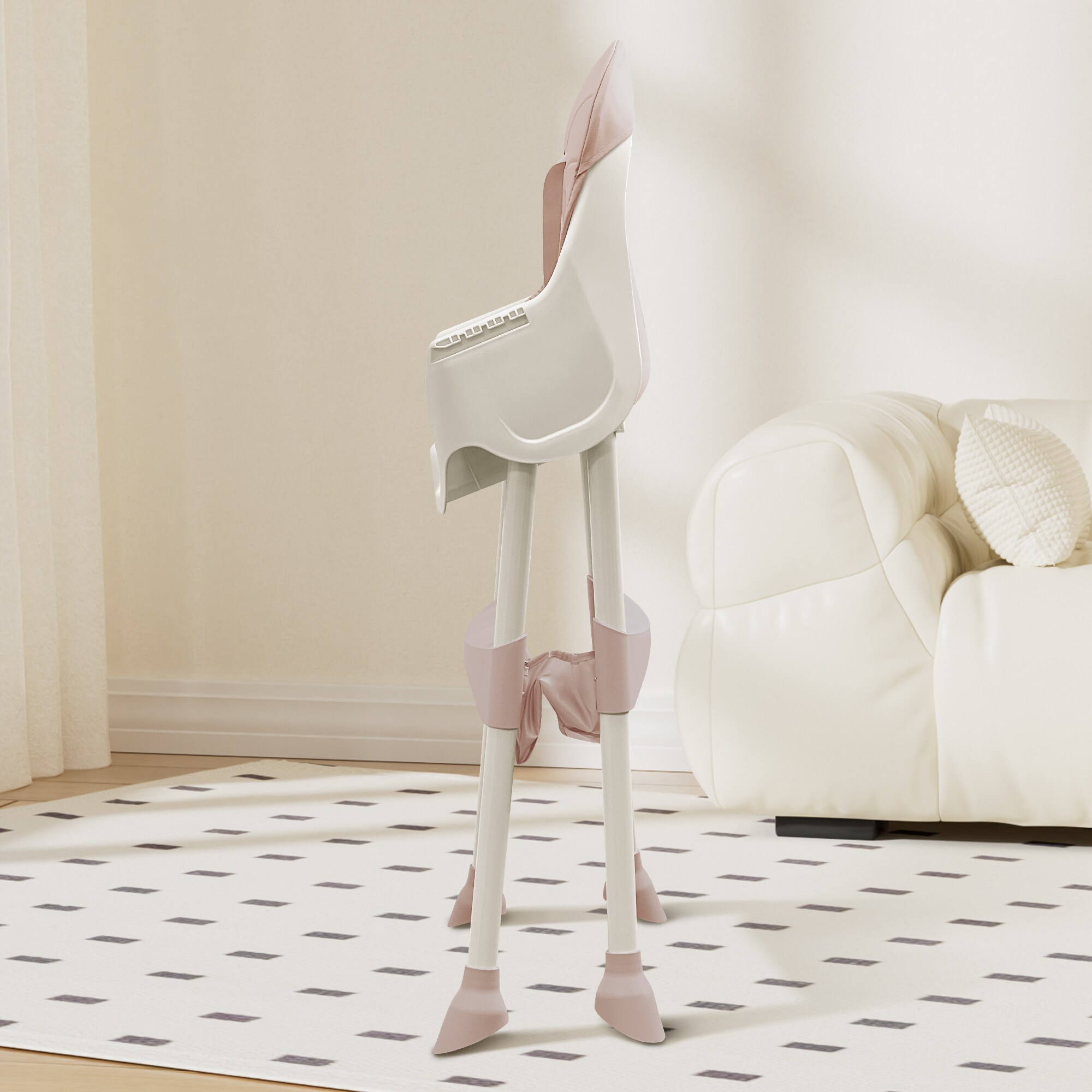 Baby Vivo Design 2in1 Kinderhochstuhl - Oscar in Pink