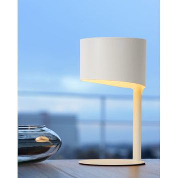 Lucide KNULLE tafellamp Ø 15 cm Wit