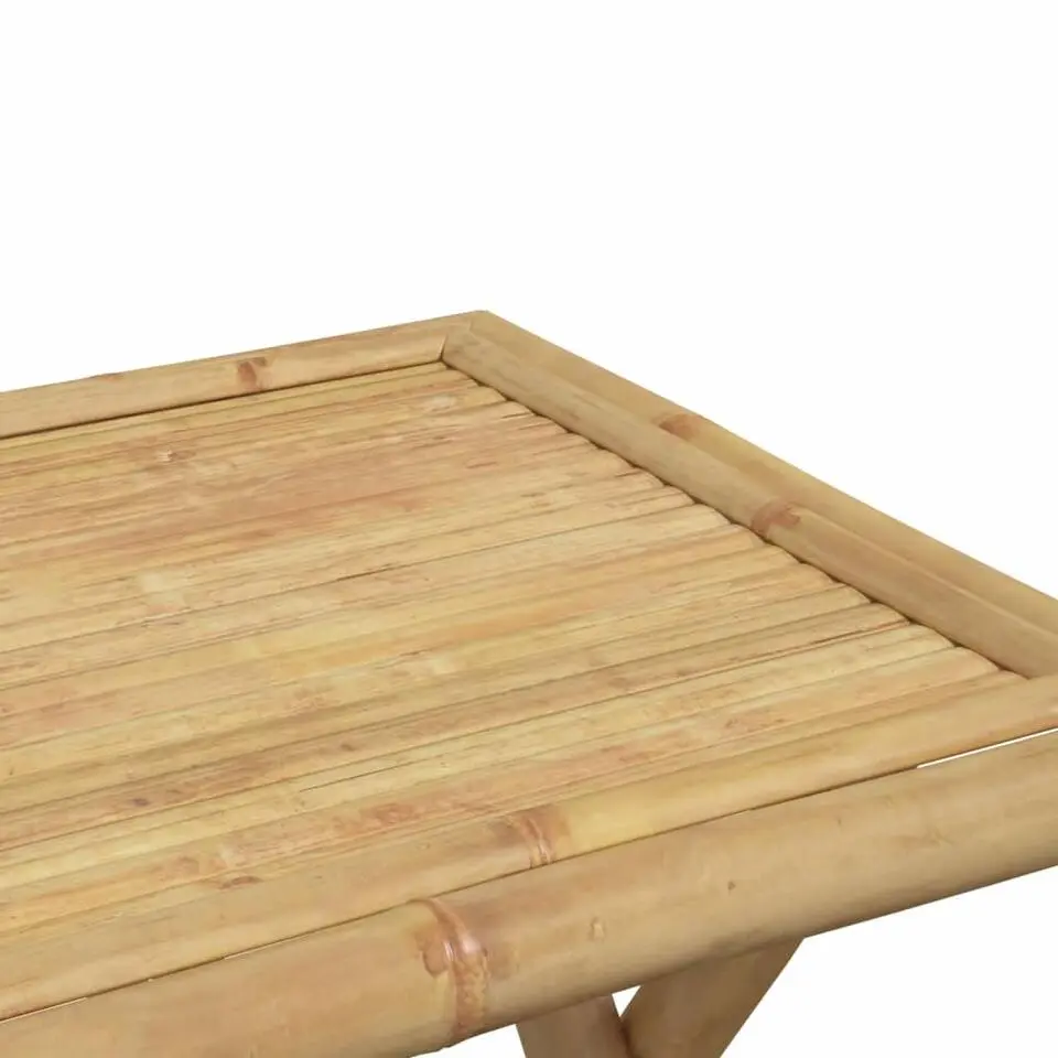 vidaXL - Loungetafel - Inklapbaar - Bruin - Bamboe - 45x45x45cm