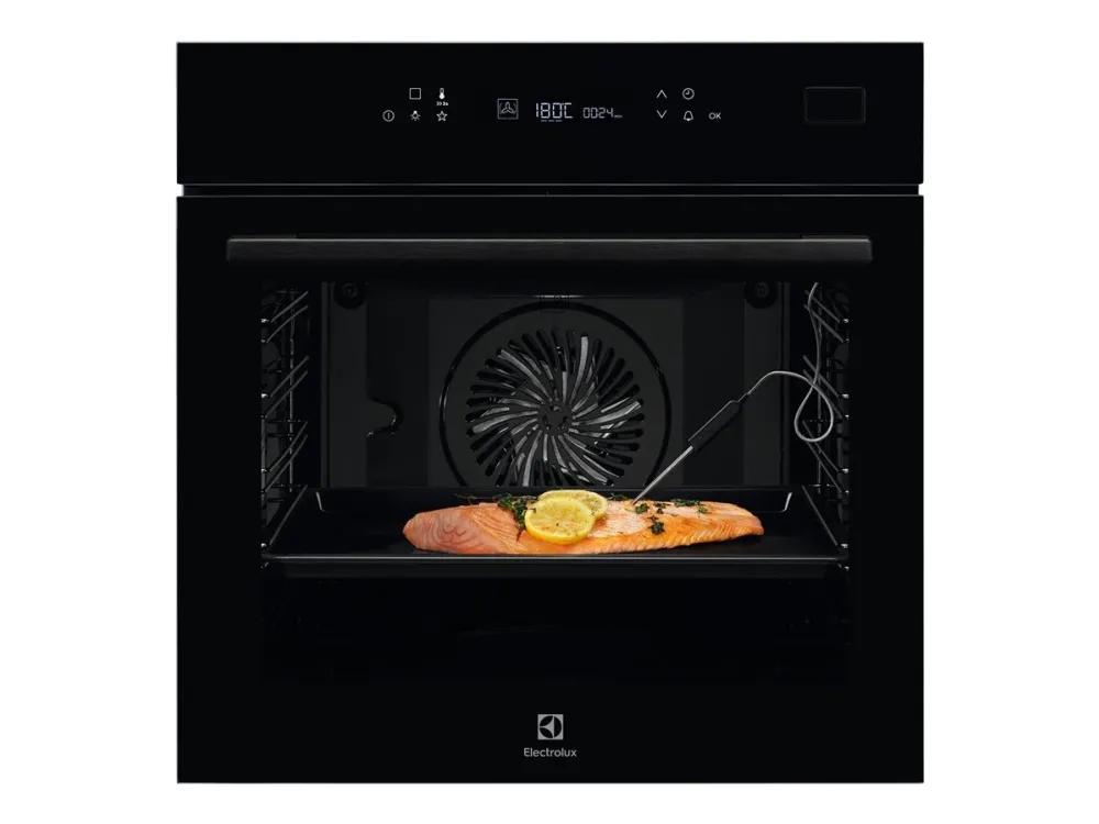 Electrolux SteamBoost 800 EOB7S31Z - Ovn - med dampfunktion - til indbygning - niche - bredde: 56 cm - dybde: 55 cm - højde: 57.8 cm - med selv-rengøring - Klasse A  - sort