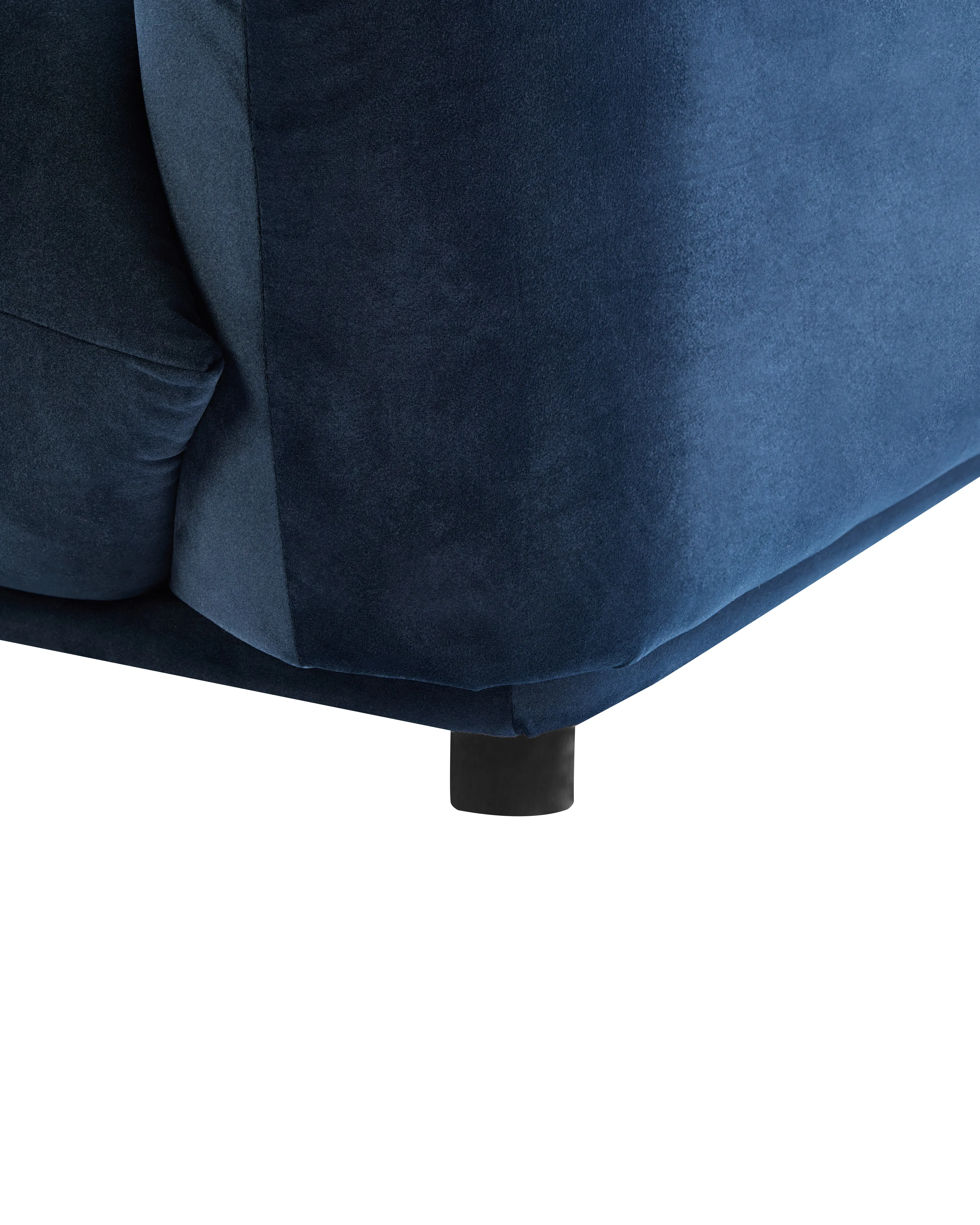 Fauteuil LUVOS Fluweel Donkerblauw