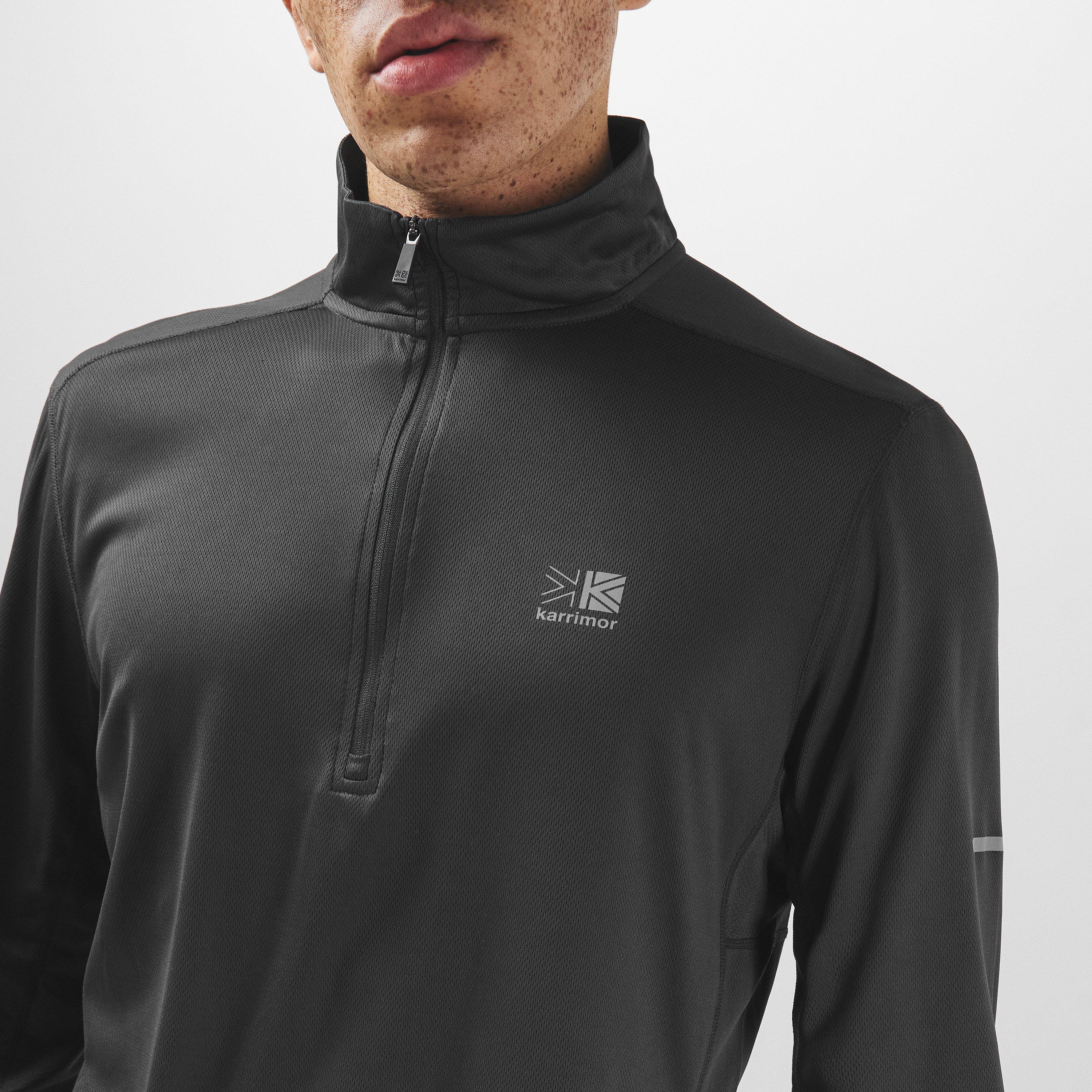 Karrimor Long SleevequarterZip Top Mens
