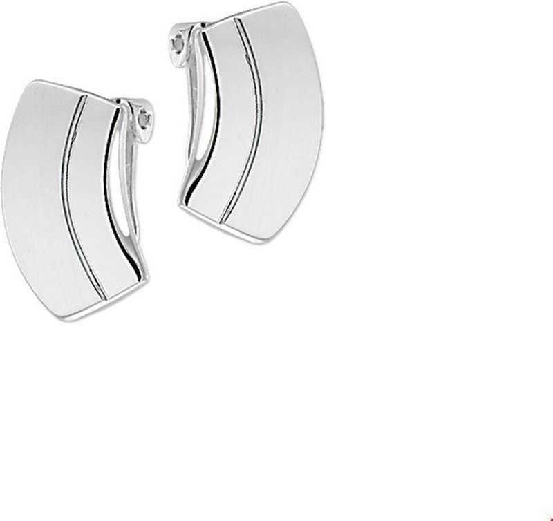 The Jewelry Collection - Oorclips - Zilver - Poli/mat