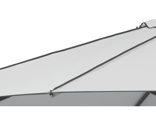 Schneider Adria tuinparasol, Ø 350 cm, rond, zilvergrijs