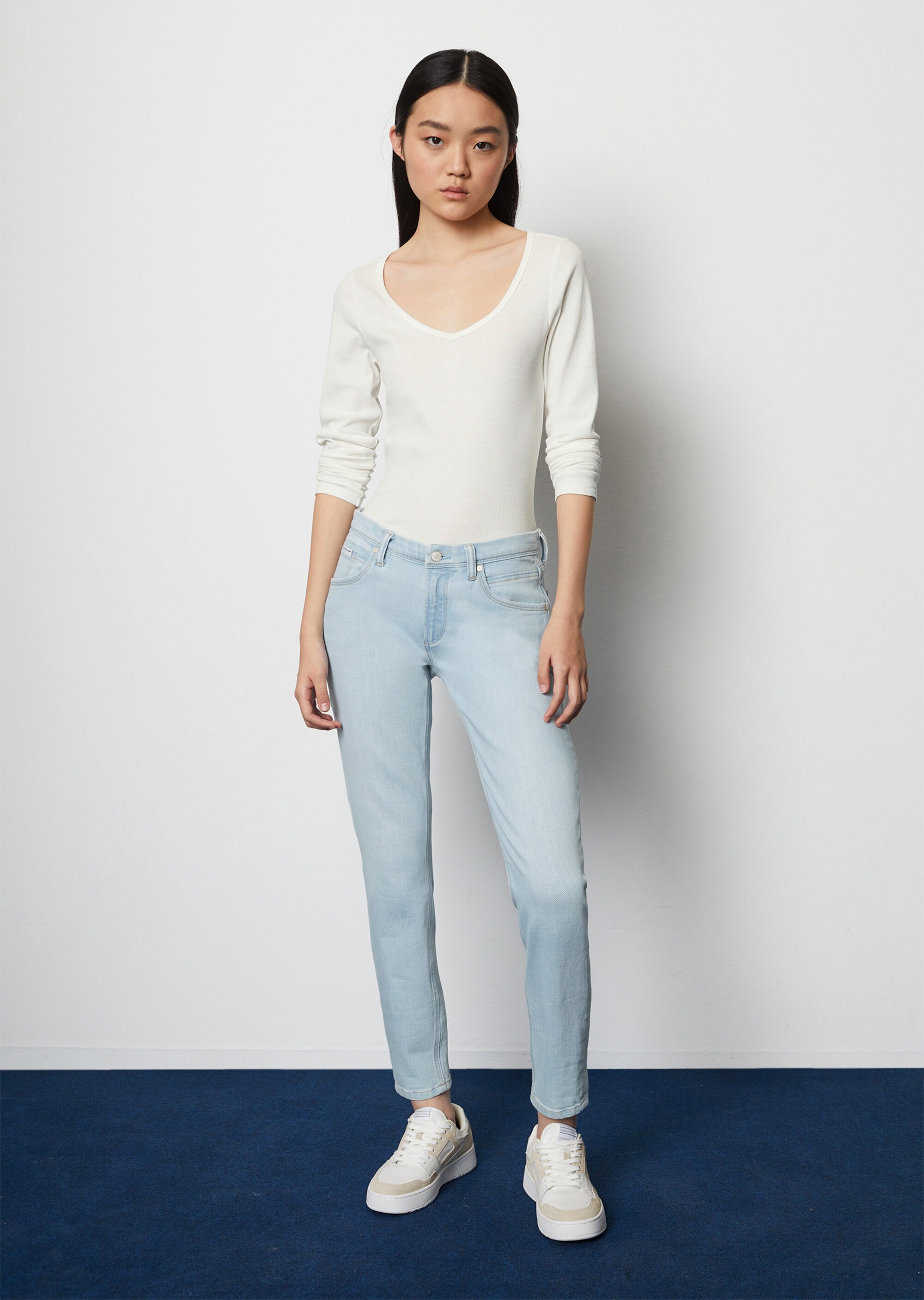 Jeans Modell ALVA slim croppedaus stretchigem Organic Cotton