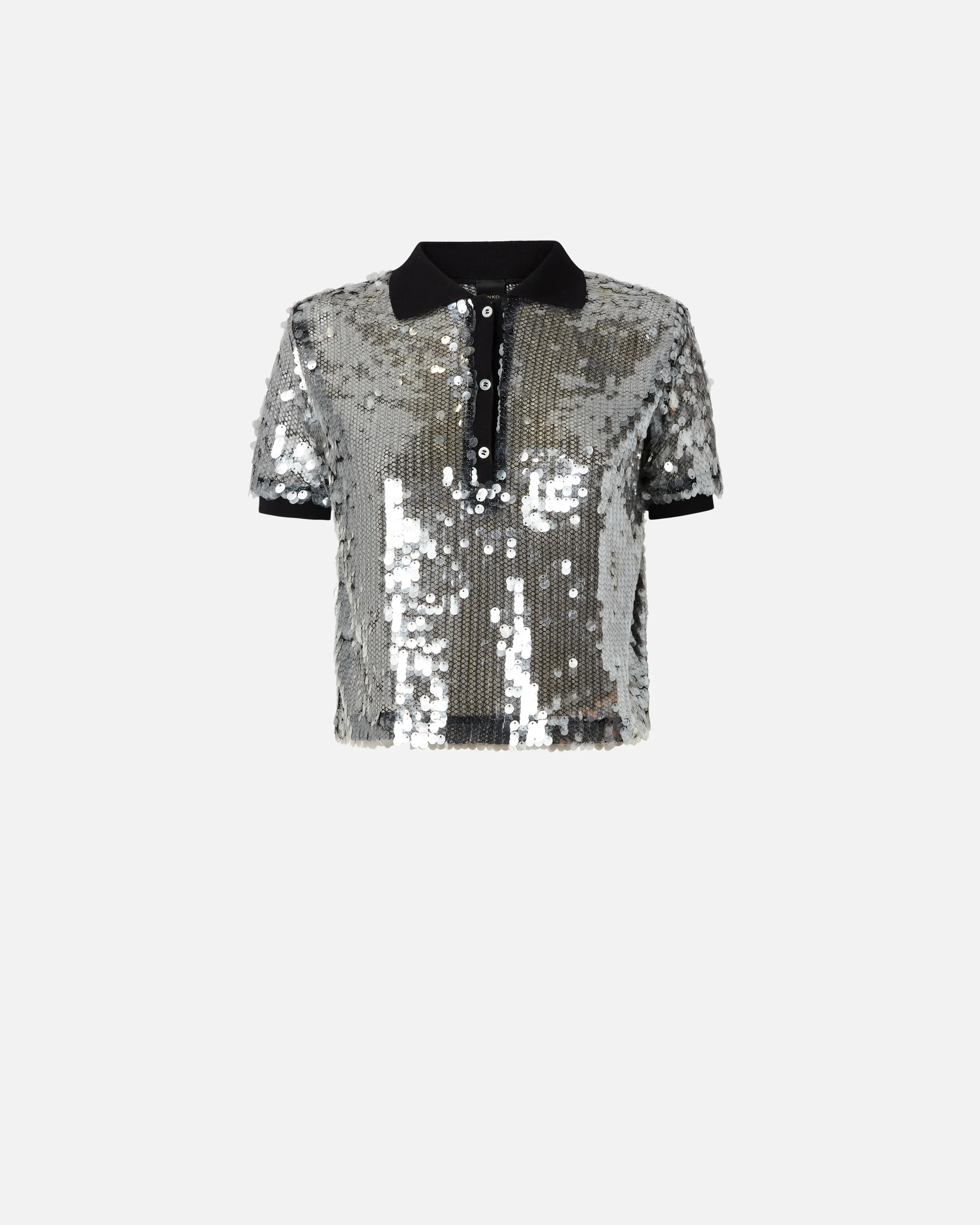 Polo à paillettes | Transparent