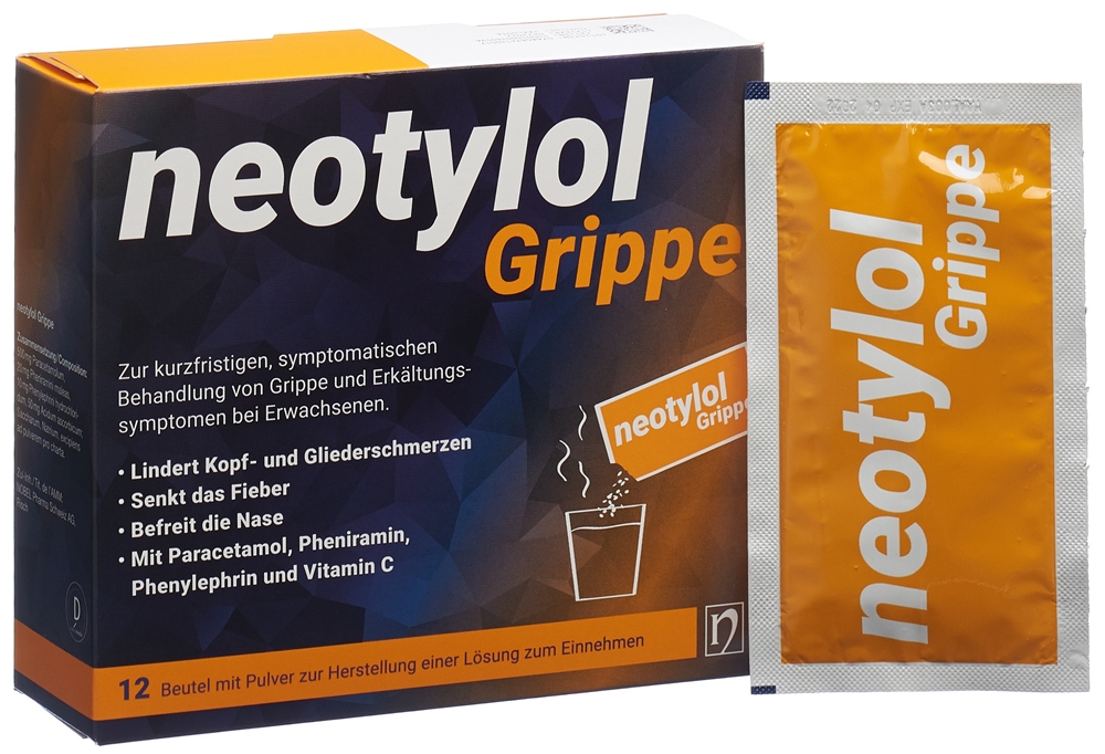 NEOTYLOL Grippe Plv zur Herstellung einer Lösung zum Einnehmen Btl 12 Stk