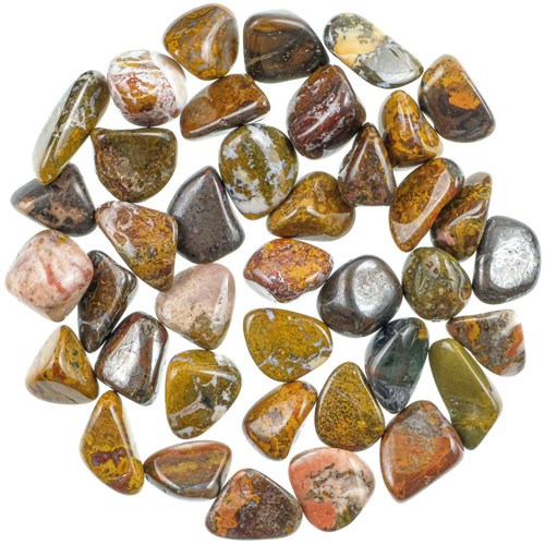 Pierres roulées jaspe d' idar-oberstein