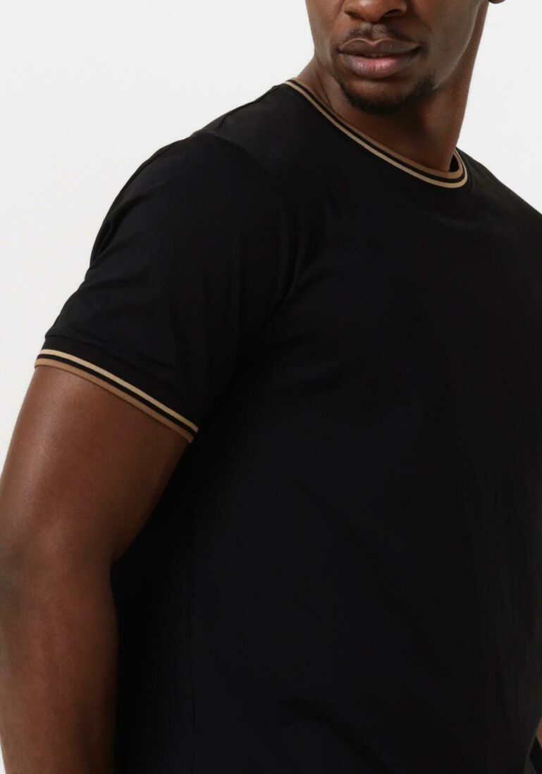 FRED PERRY zwarte fred perry t-shirt twin tipped t-shirt