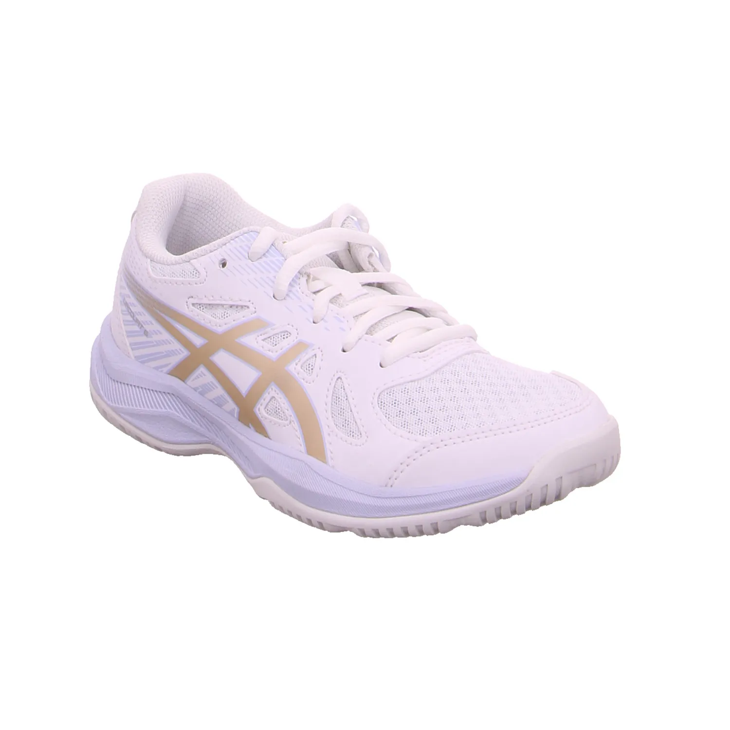 ASICS Kinder Indoor Weiss Synthetik  Upcourt