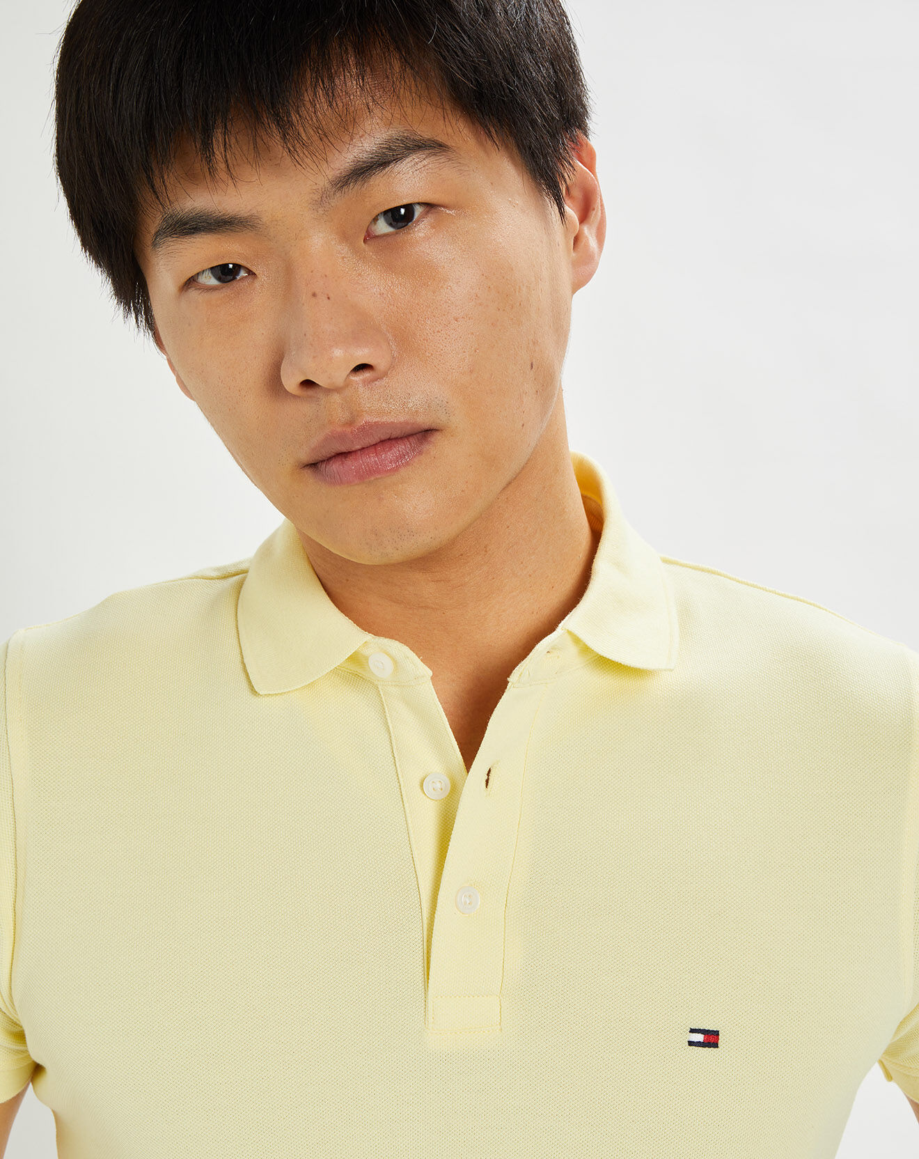 Tommy Hilfiger Polo slim 1985 jaune pâle