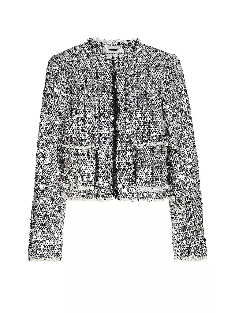 RICH & ROYAL Jäckchen Boxy Fit silber