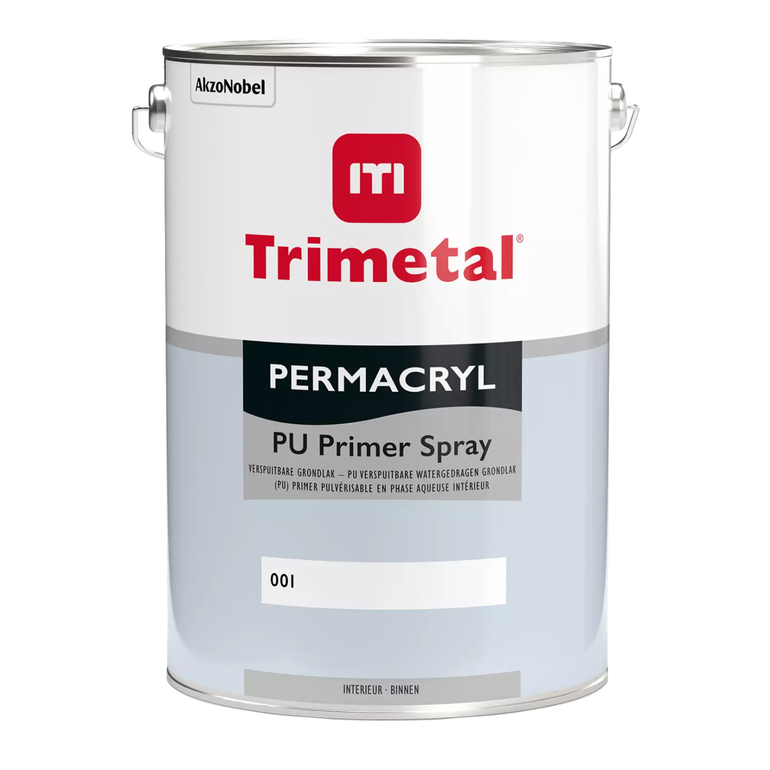 Trimetal Permacryl Pu Primer Spray 2,5 Ltr Wit