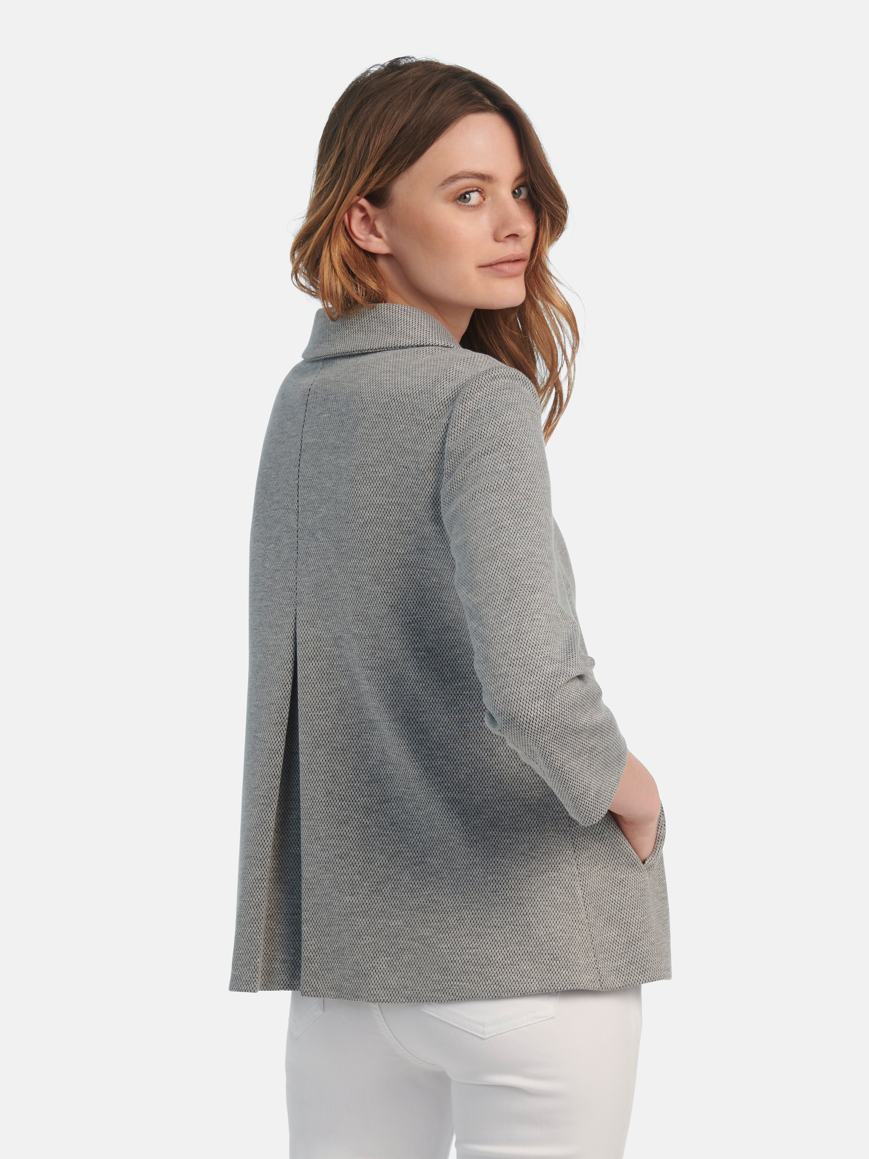 Jersey-Blazer mit 3/4-Arm